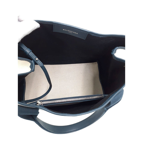 Balenciaga Navy Blue Small Cabas Tote Bag - Picture 3 of 9